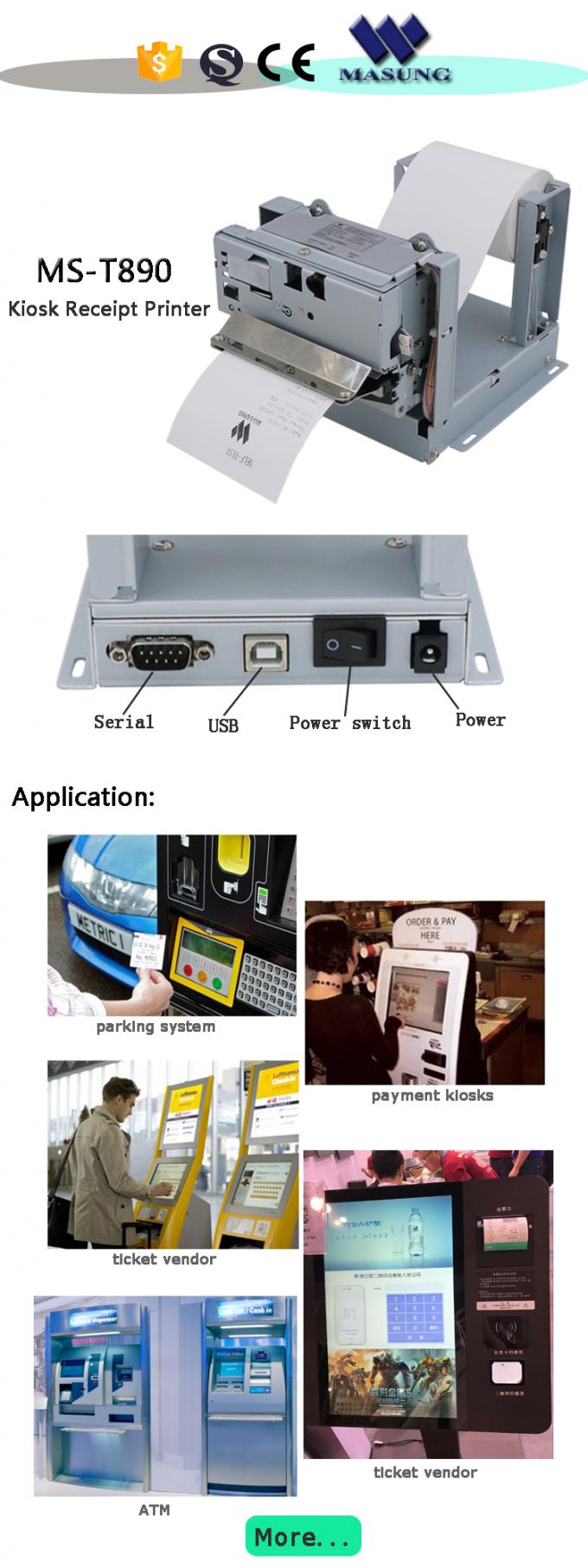 Recibo integrado máquina funcional multi de la matriz de punto de la impresora del recibo del quiosco